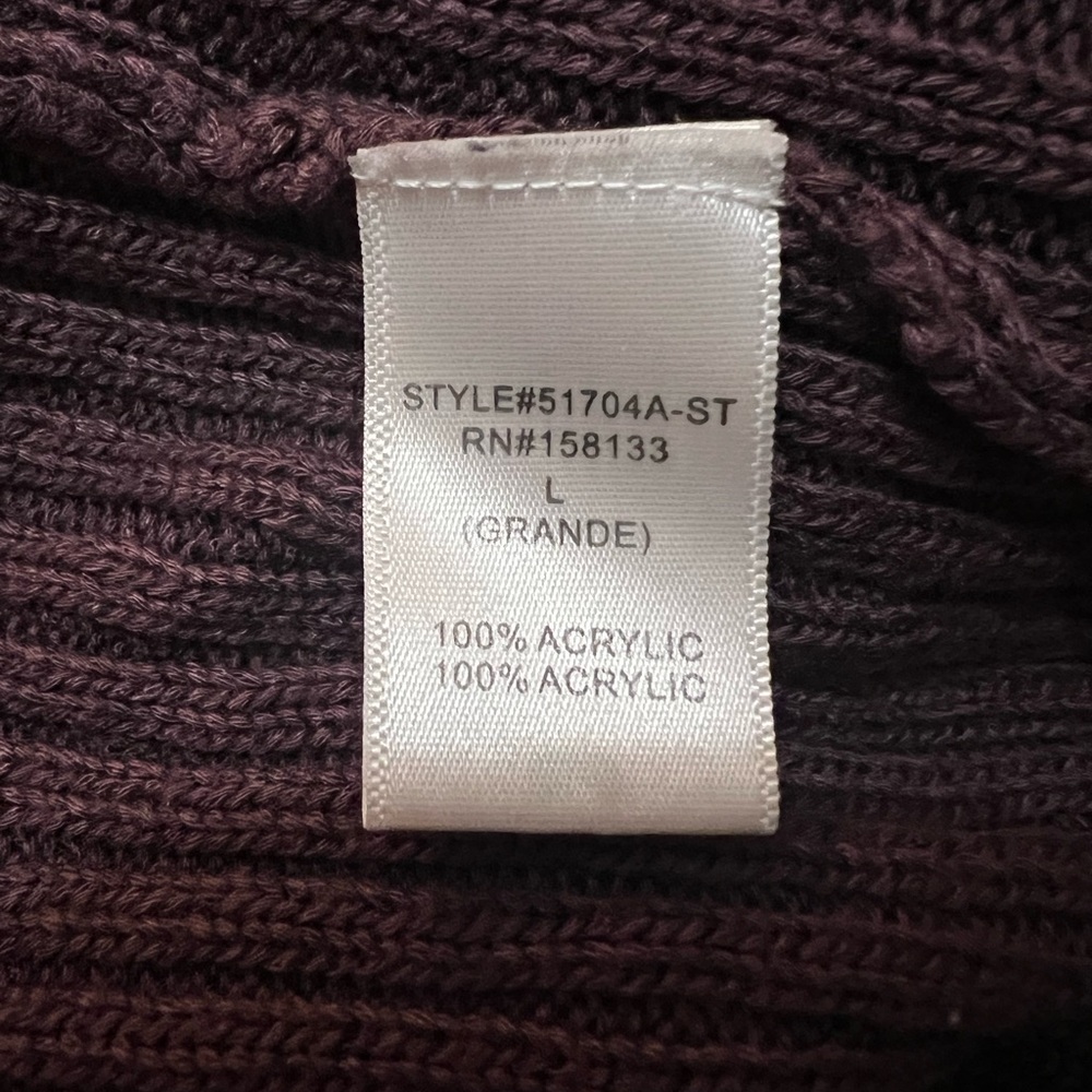 Pink Clover Plum Knit Cardigan - Picture 4 of 7